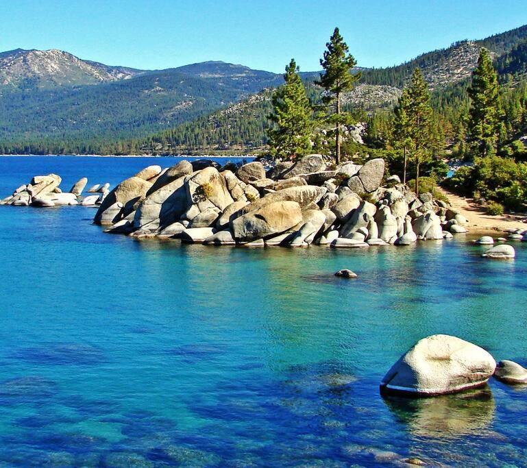 Beachfront Ski Cabin In Incline Village, Lake Tahoe Exteriör bild